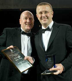 Glen Addis (ELBP) and Peter Harris (MD of the Peter James Motor Group).